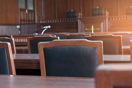 empty courtroom